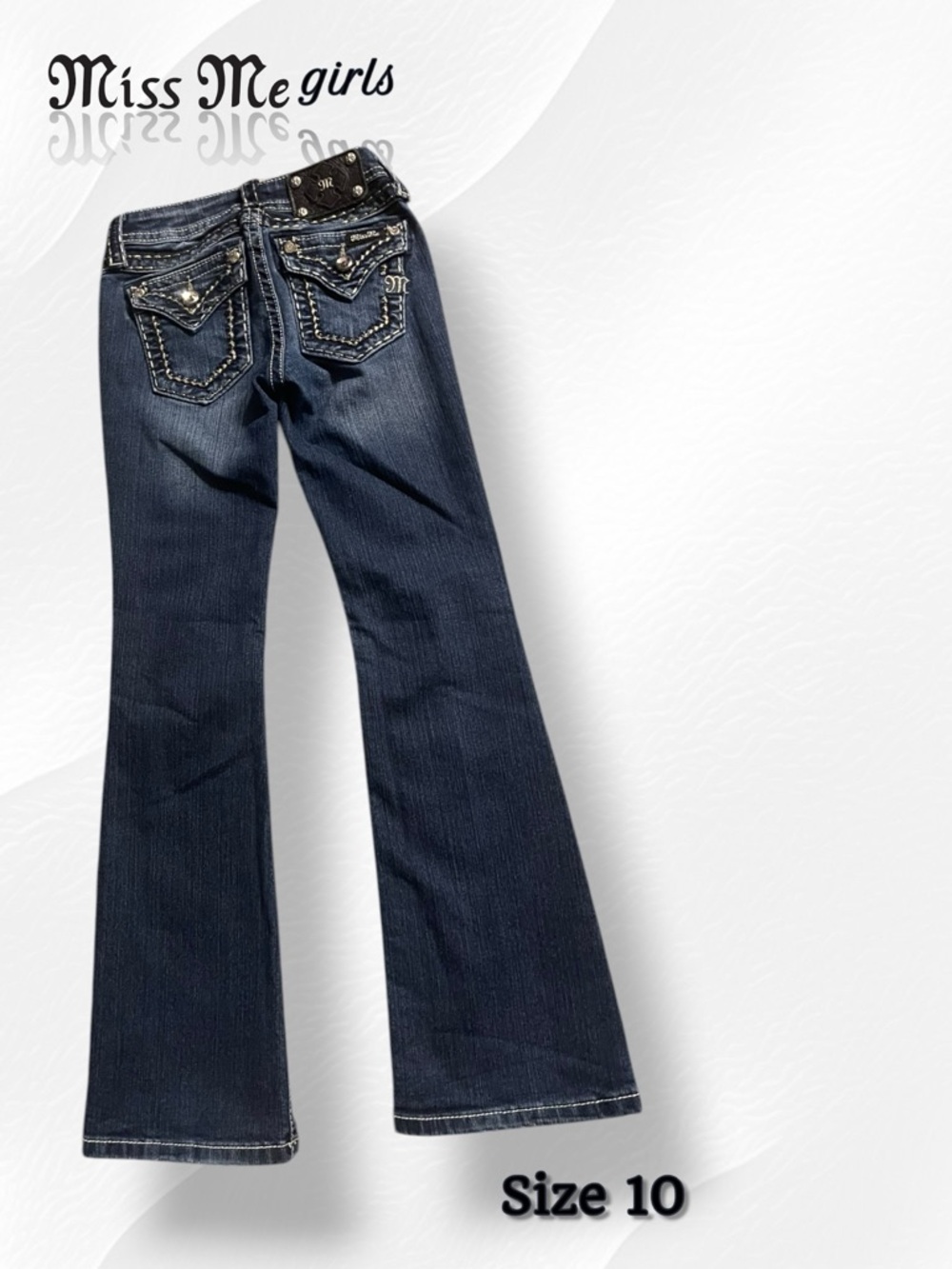 Miss Me Girls JK5014B89   Bootcut Jeans Dark Wash - Size 10